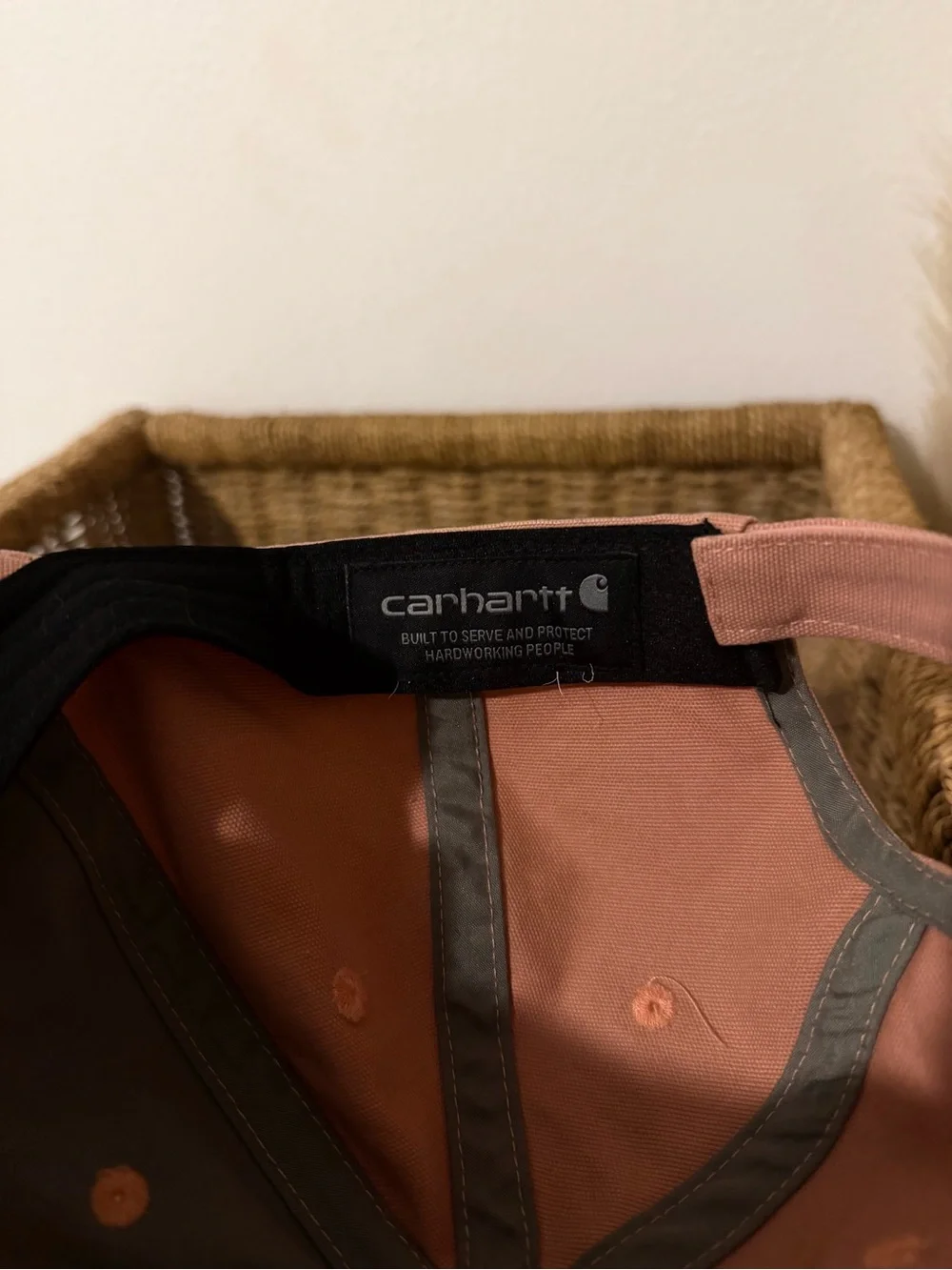Carhartt Dusty Pink Canvas Strapback Cap